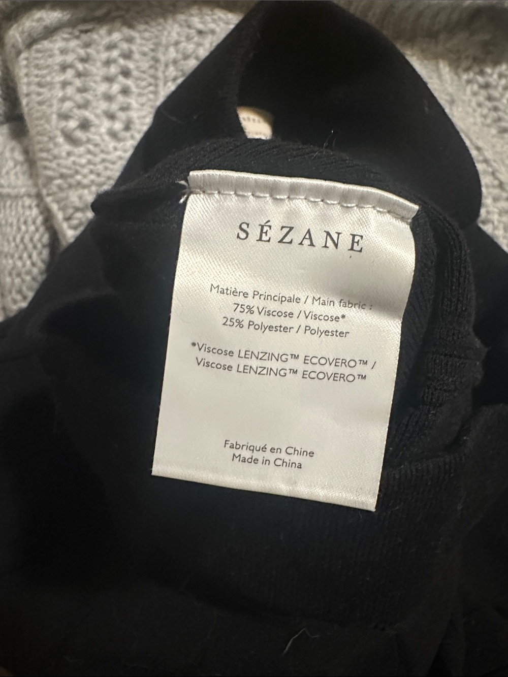 Sezane Black Midi Skirt - Picture 6 of 6